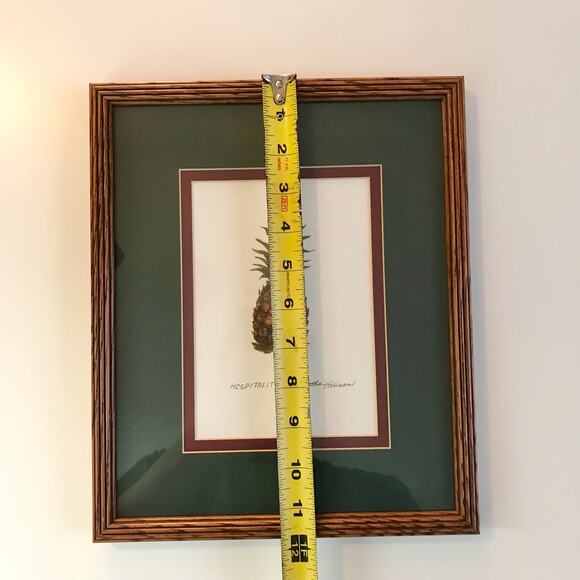 Martha Hinson Framed Limited Edition Hospitality Pineapple Print 4345/4950 - Picture 8 of 8